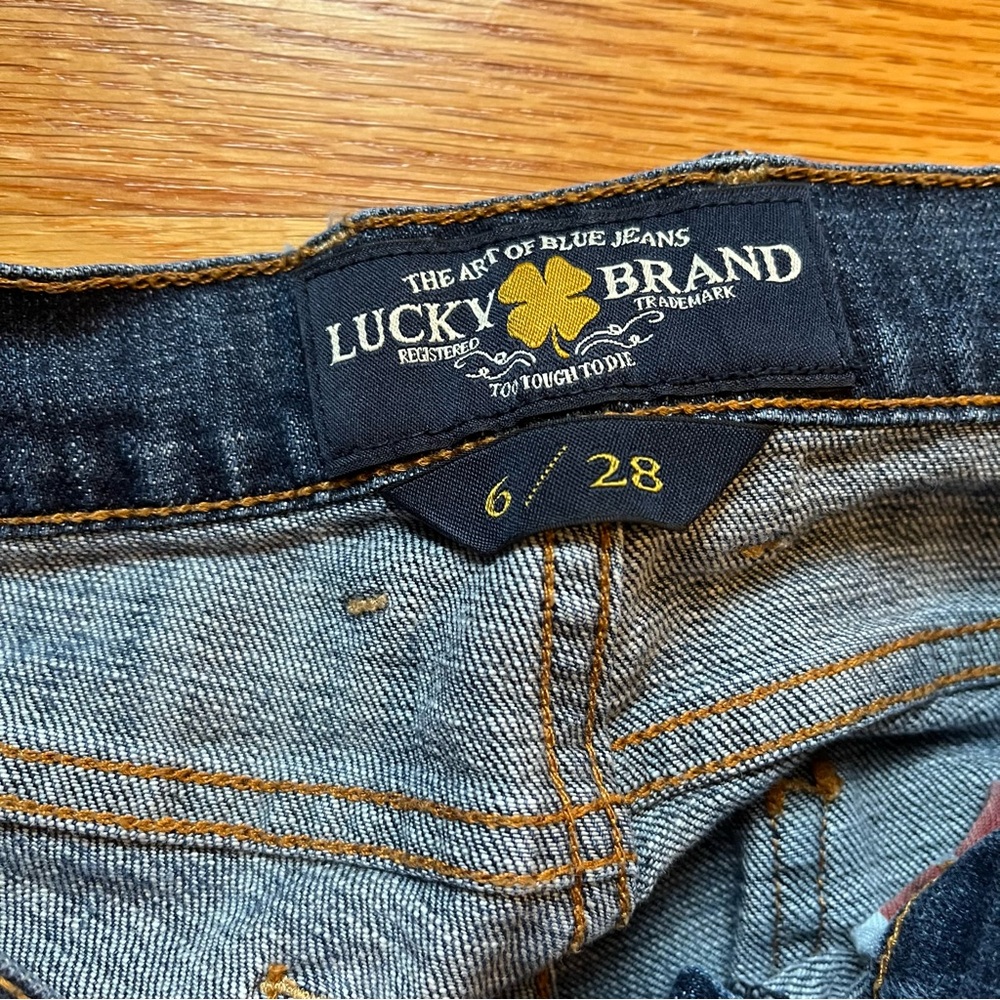 Lucky brand sweet’n crop jeans size 6 / 28 - Picture 3 of 8